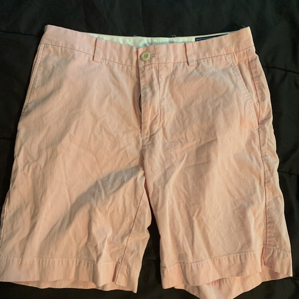 Vineyard Vibe Shorts. Pink and white striped Size 32